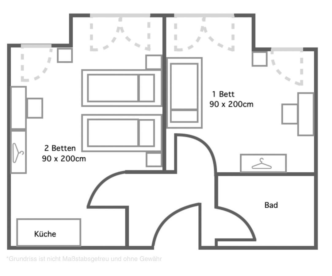 2 Zimmer Apartment Mit Bis Zu 4 Einzelbetten In Der Land Of Living Кельгайм Екстер'єр фото